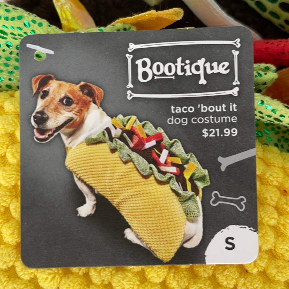 Taco costume for dog, size Small.